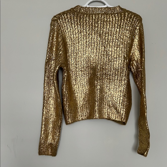 Gold Metallic Shimmering Texture and Fitted Silhouette(new without tags) - Picture 2 of 14